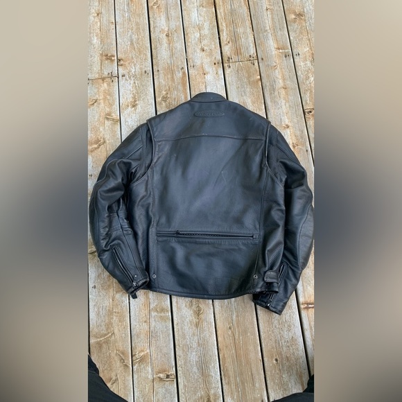 Harley Davidson FXRG Jacket size L Black Leather - Picture 14 of 14